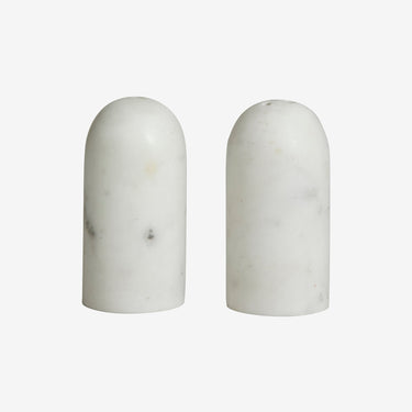 SUMAK salt/peppar shakers, vit marmor