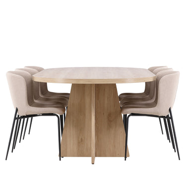 Venture Home Bootcut Dining Table with Modesto Dining Chair