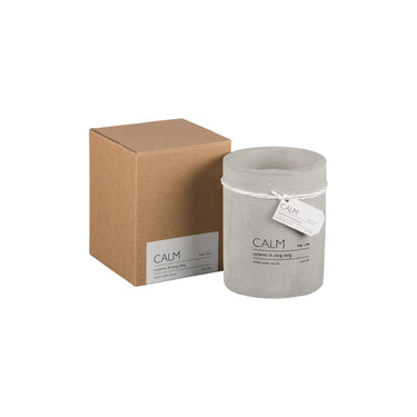 CALM Doftljus M Cyclamen & ylang ylang, Brun/grå