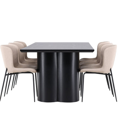 Venture Home Olivia Dining Table with Modesto Dining Chair