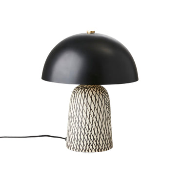 FUNGI Bordslampa/Limited Edition M, Svart/elfenben