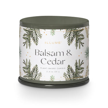 Balsam & Cedar Vanity Tin doftljus, grönt,