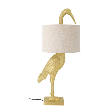 Heron bordslampa, guld, polyresin