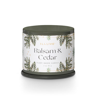 Balsam & Cedar Demi Vanity Plåt doftljus, grönt,