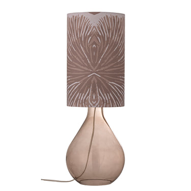 Leni bordslampa, brun, glas